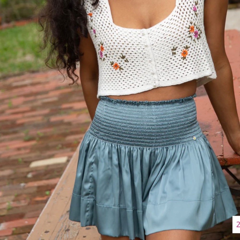 Daisy Skort - Seafoam (worn one time)